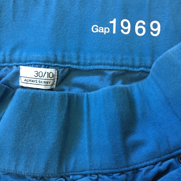 GAP Maternity Blue Skinny Cords 30/10R Always Skinny Maternity Cords - Picture 6 of 9